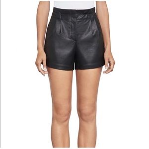 BCBG Symon Faux Leather Shorts